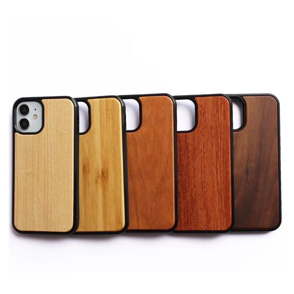Custom Laser Engraved Wood Backing Phone Case For The Iphone 17 pro